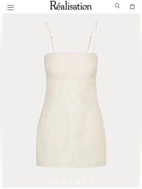 Realisation Par dress |The Christy Slip Dress Ivory small